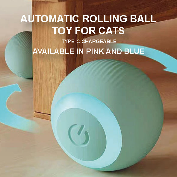 Automatic Rolling Ball Toy for Cats